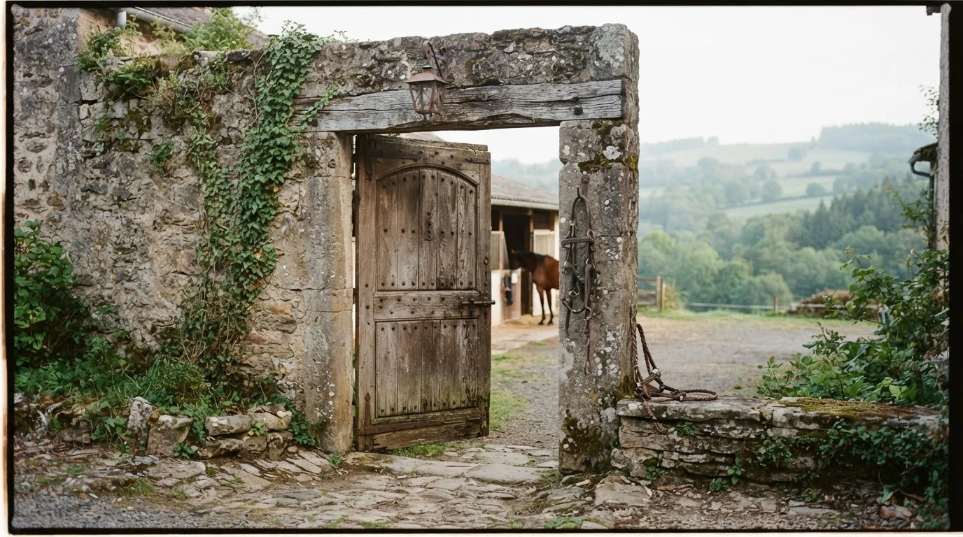 Entrée du LFM Farm, centre équestre à Salettes