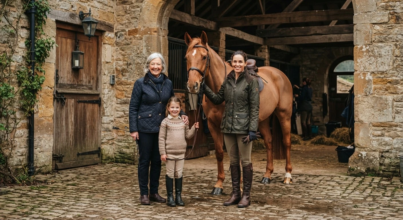 L'équipe du LFM Farm, centre équestre à Salettes